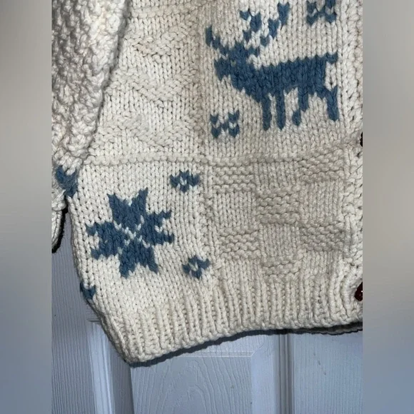 Vintage Hand Kitted Ruby Flynn Mid Length Button Sweater - Picture 5 of 10